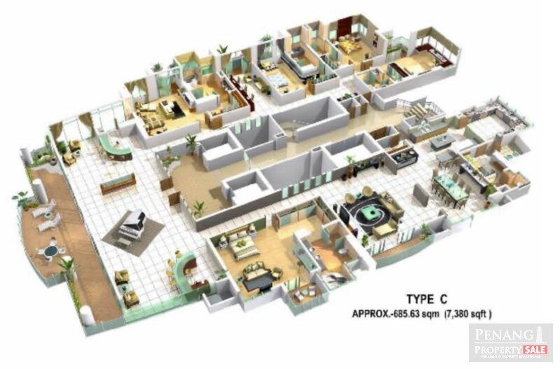 H Residence (One Ritz Residence) , Jalan Kelawai 1025...